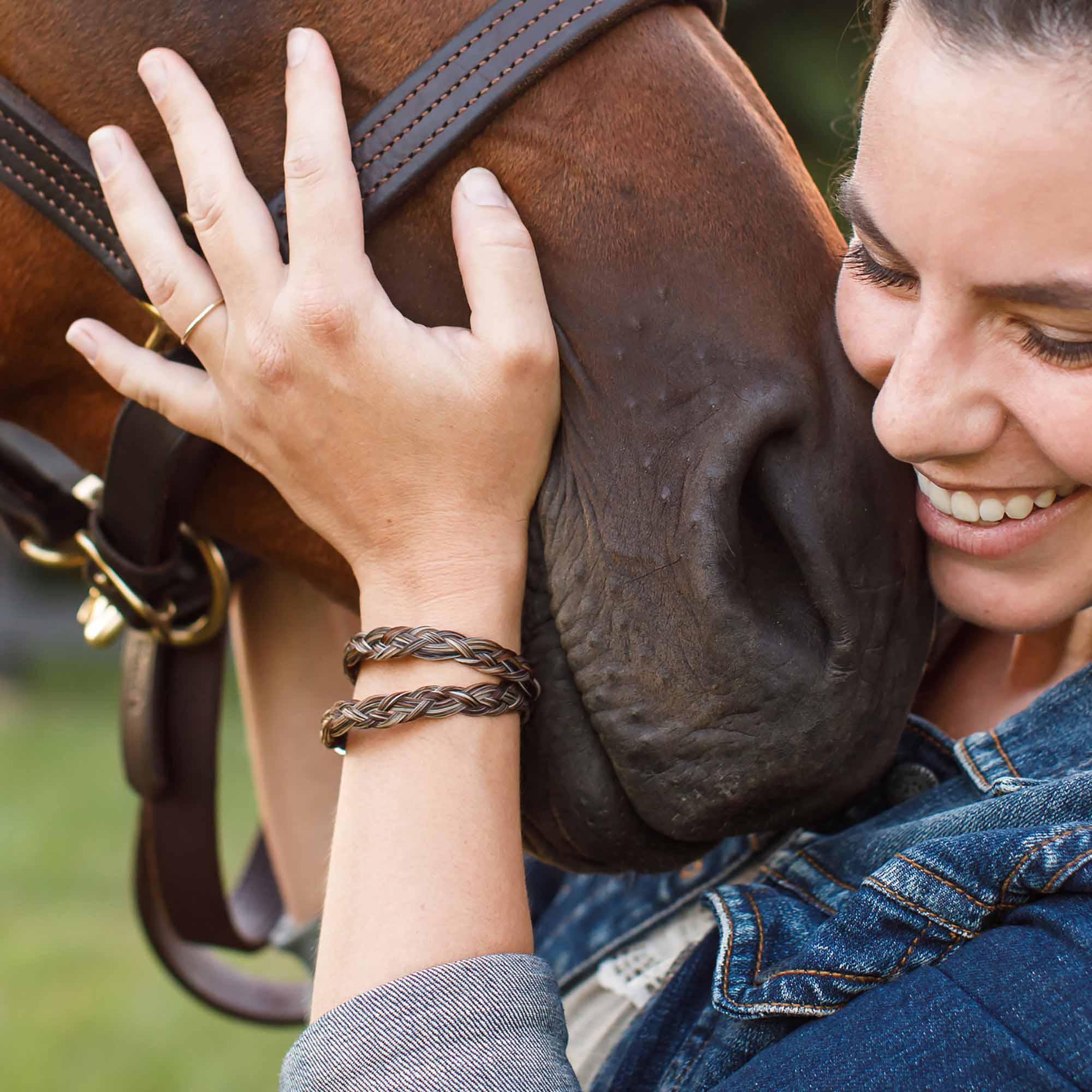 Pewter Kael Wrap Horse Hair Bracelet – Spirithorse Designs