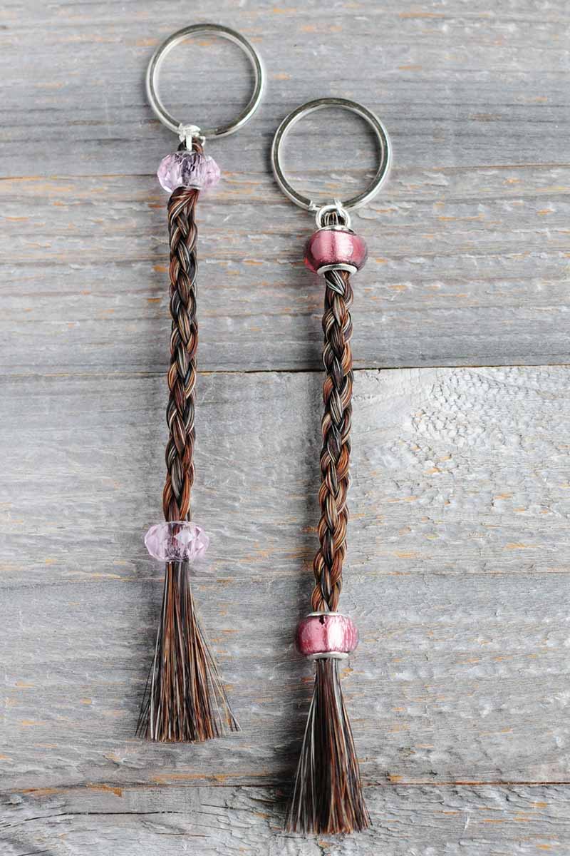 Pewter Maire Braided Horse Hair Keychain – Spirithorse Designs